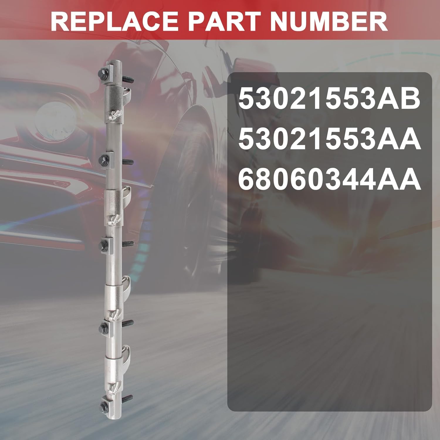 53021553AB Exhaust Rocker Arm Shaft Assembly Compatible with 2003-2018 Chrysler Dodge Ram 1500 2500 3500 Charger Challenger Durango Jeep Grand Cherokee Chrysler 300 5.7L Replace 53021553AA