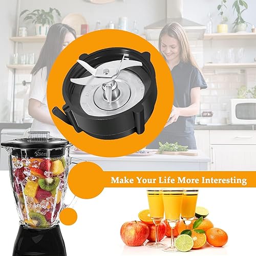 Miniatura 5 de Pro 1200 - Cuchilla de licuadora compatible con licuadoras Oster Pro 1200 con base de tarro inferior y junta tórica de goma para piezas de repuesto