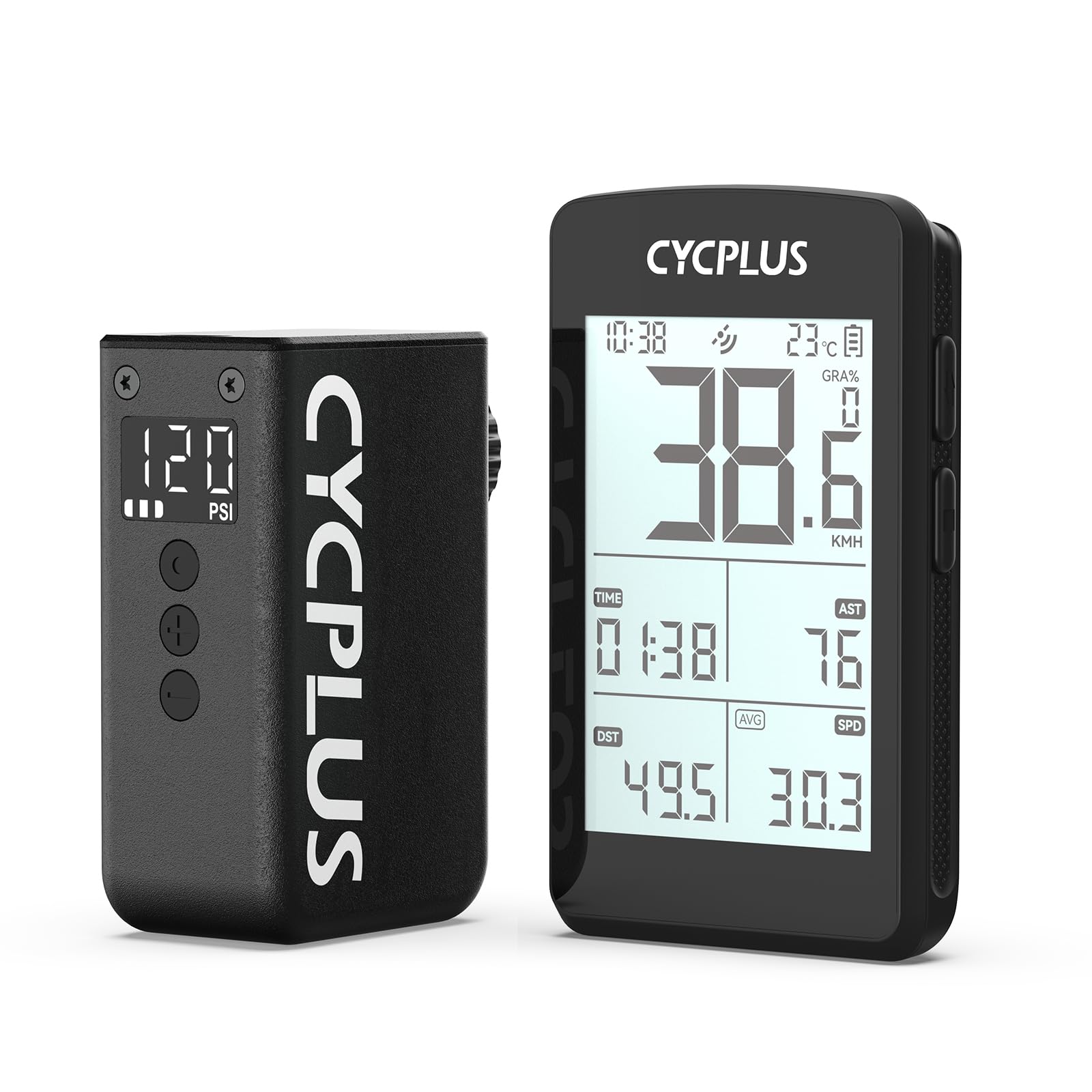 CYCPLUS Bike Pump AS2PRO + GPS Bike Computer M3