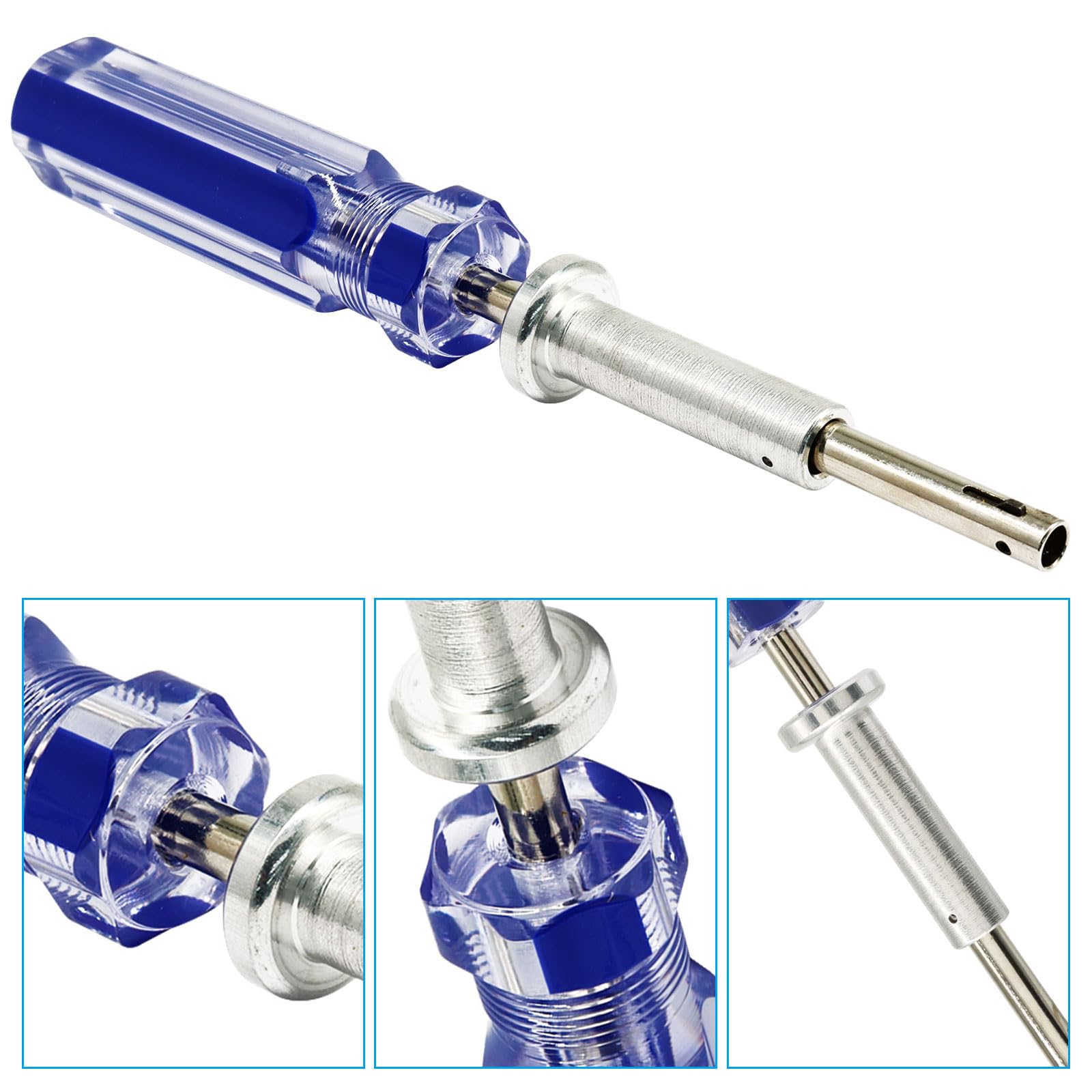17,8 cm (7 Zoll) CATV Kabelverriegelung Terminator TV Tool, Koax/Koaxial Schlagschlüssel LTT-7 GTT-7 CATV Blau