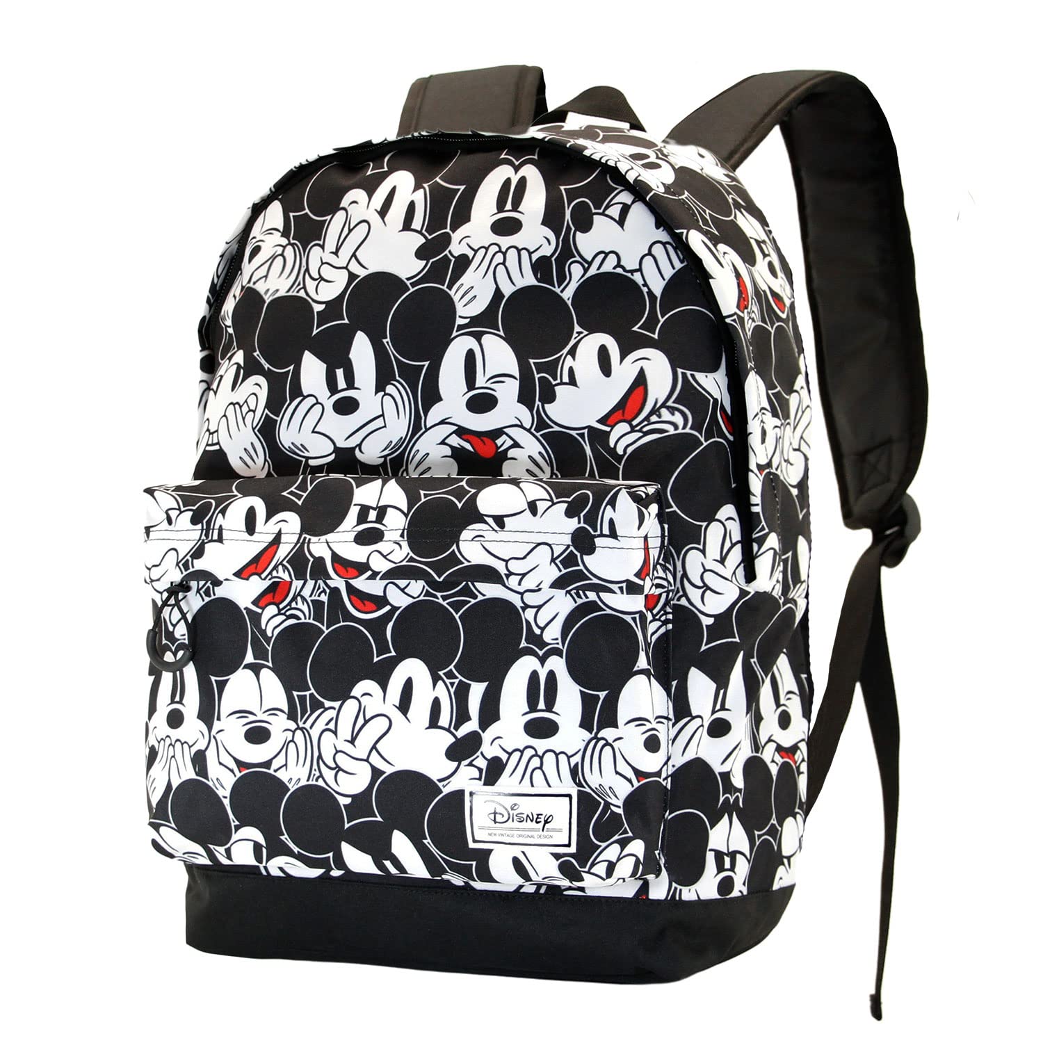 Sac à dos Mickey Mouse noir grand compartiment mode urbaine HS Fan - 6