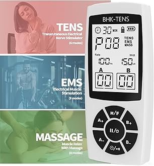 EMS Muscle Stimulator for Pain Relief Therapy, Electronic EMS TENS Unit Machine for Shoulder Pain Relief, Tens Massager for Neck Pain Relief, Sciatica Pain Relief
