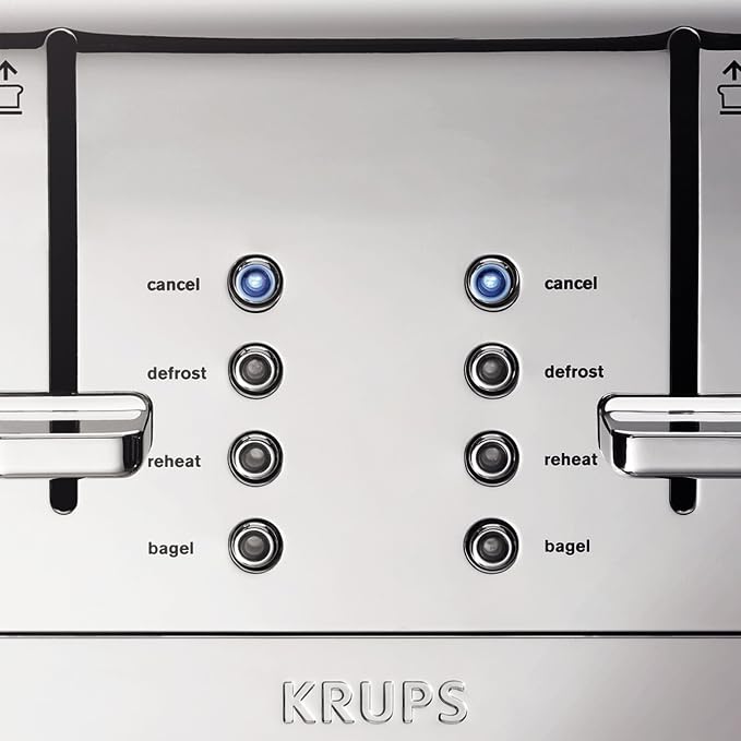 Tostadora KRUPS acero inoxidable 4 rebanadas 1500W miniatura 6