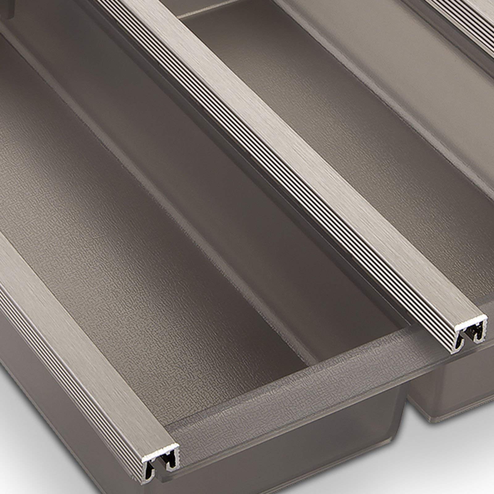 SOTECH Cuisio Cubertero gris grafito translúcido 600 mm incl. Bloque de cuchillos