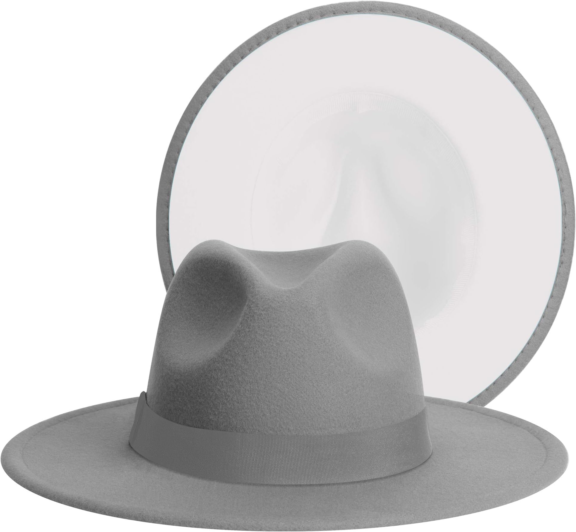 Womens & Mens Fedora Hats, Wide Brim Fedora Hats for Women Men