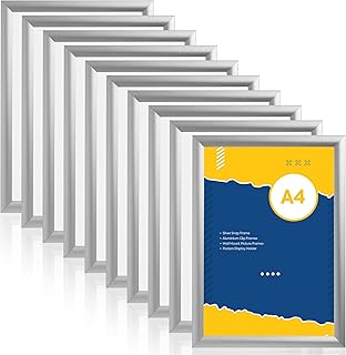 15 Breathtaking Christmas Landscape Paintings That Will Transport You to a Winter Wonderland! 500 A4 Snap Frame Silver 10 Pack- Aluminium Clip Frames - Wall Mount Picture...