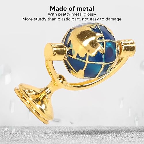 Miniatura 4 de Globo de casa de muñecas 112, de metal, resistente, brillante, exquisito, casa de muñecas, modelo de globo en miniatura, muebles de estudio,