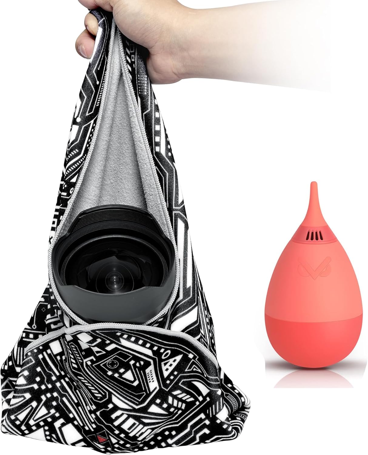 VSGO Camera Protective Wrap,17.71"X17.71" Lens Protective Wrap and V-B011E Camera Cleaning Blower