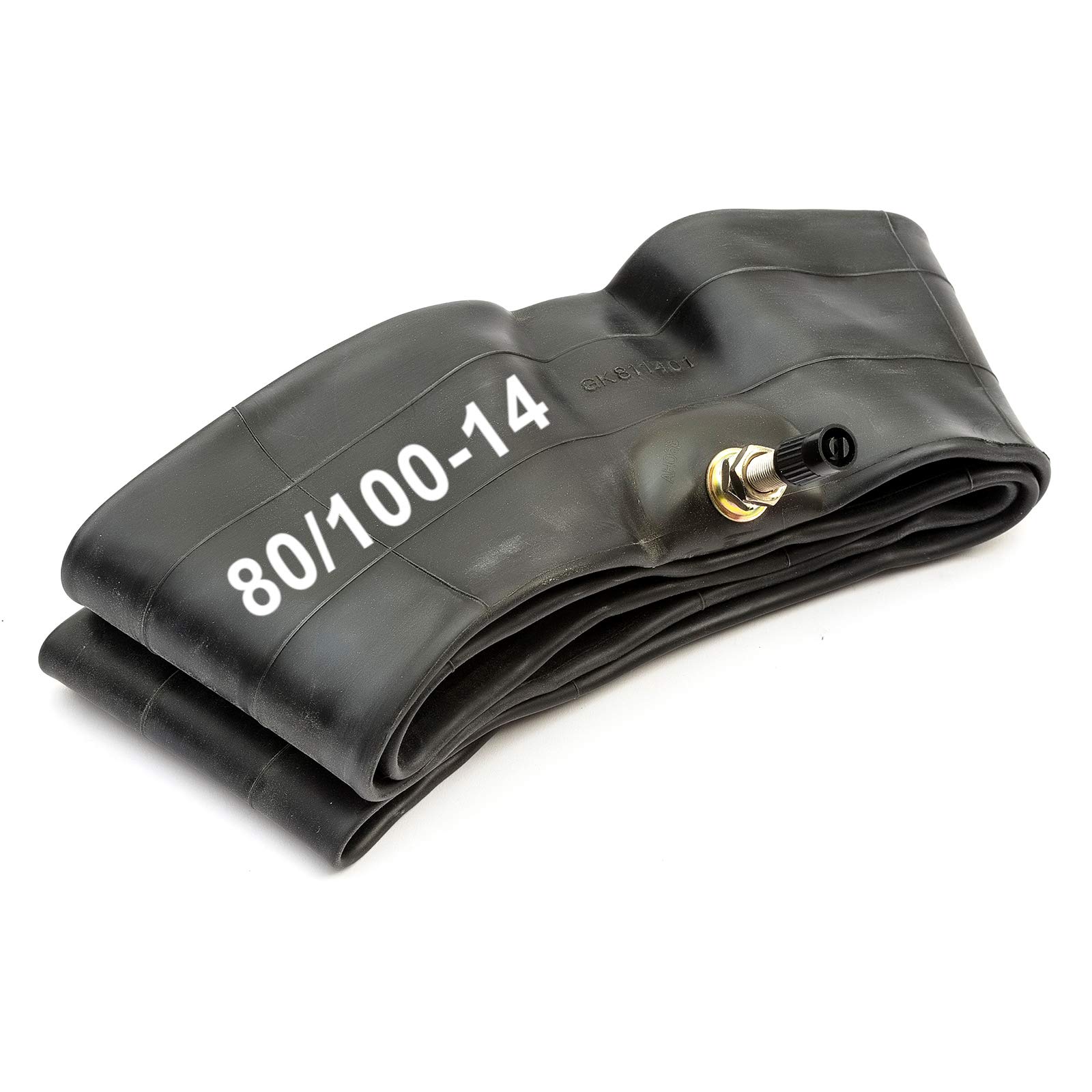 Inner Tube 80/100-14 Butyl Rubber Straight Valve Motorcycle 5056213555177
