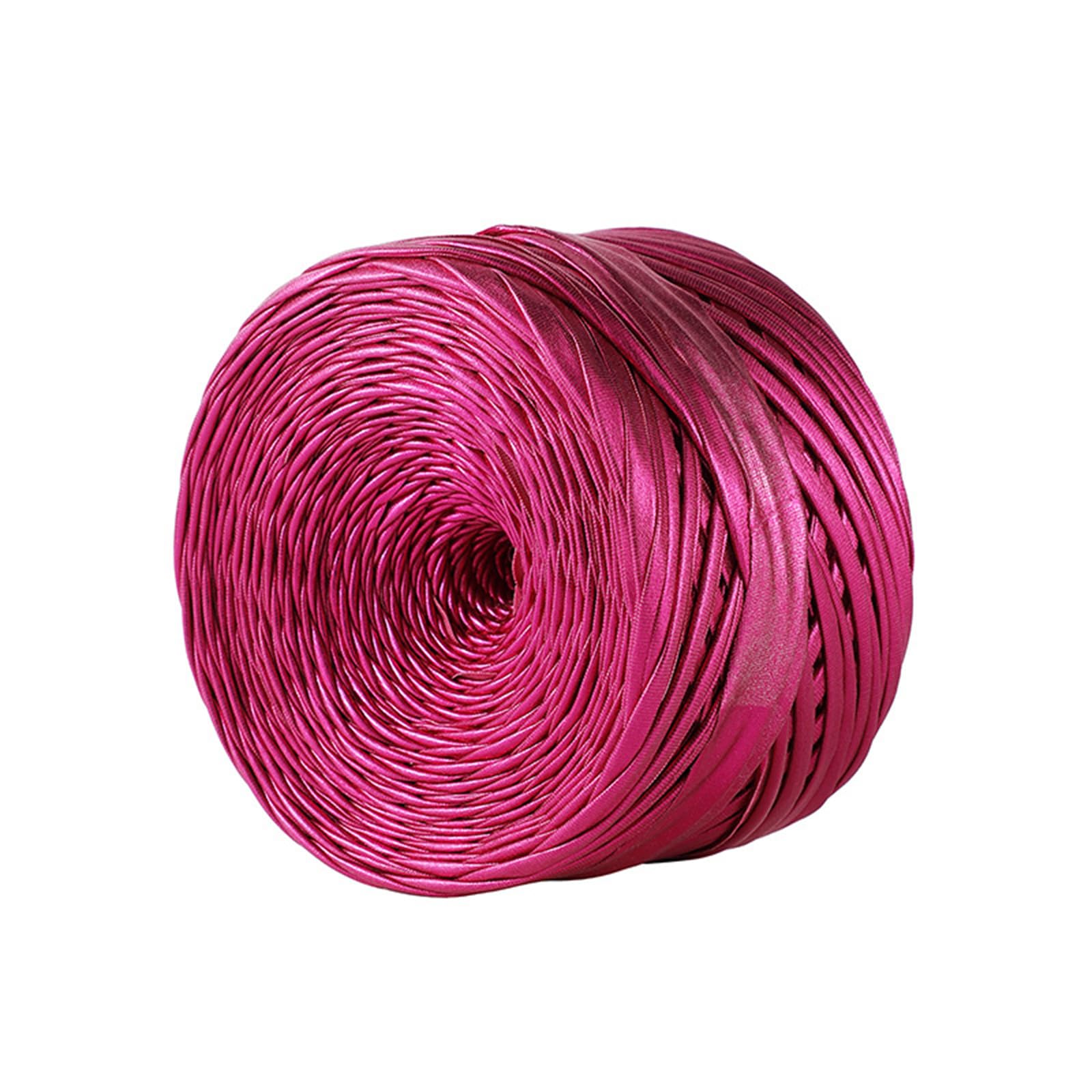 Tsophreniq Metallic Color Braiding Strips 32.8Yard 100g Per Roll Weaving Rope String for Knitting Blankets Bags and Home Decoration Crochet Blanket Thread