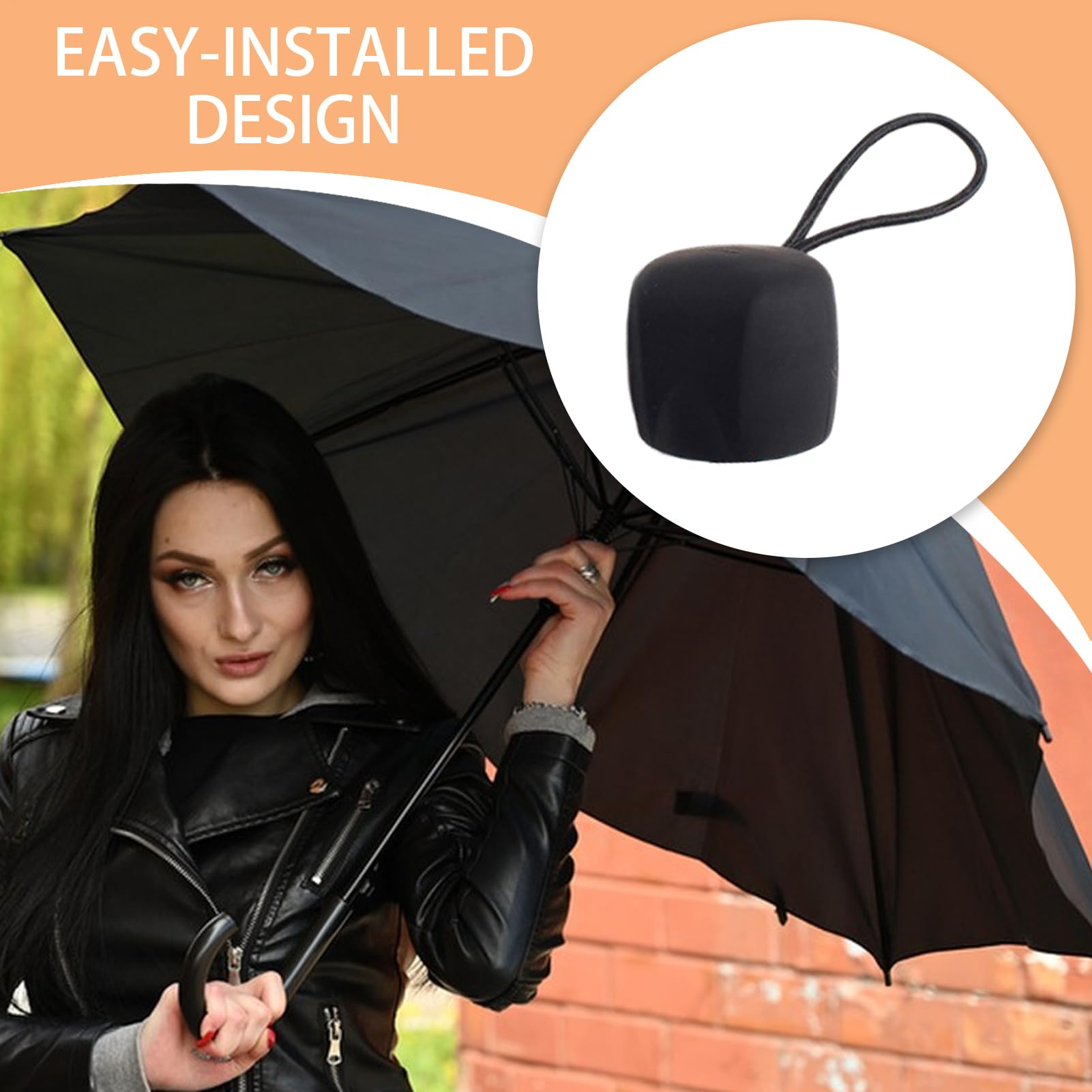 Regenschirmgriff, Griff des Regenschirms – kompakter UV-Regenschirmgriff, Ersatzteile, ergonomisches Design, leichter Griff für die Verwendung auf Reisen zu Hause