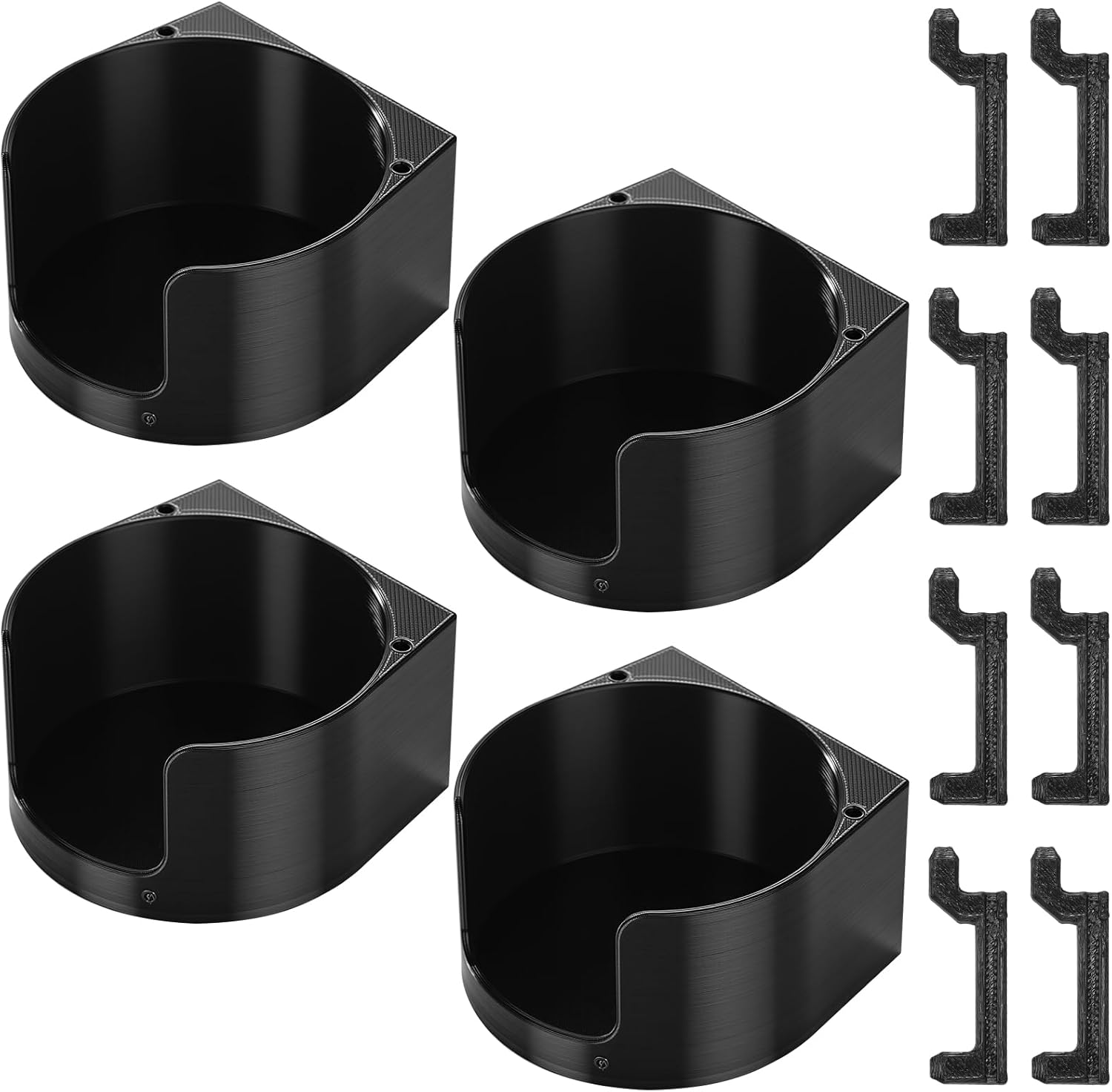 LemonRoad 4 Sets Pegboard Shelves with Hooks Pegboard Wall Mounted Hanging Bin Holder Organizer Multipurpose Peg Board Organizer Plastic Tank Gas Cylinder Holder Peg Board for Kitchen Workbench Office