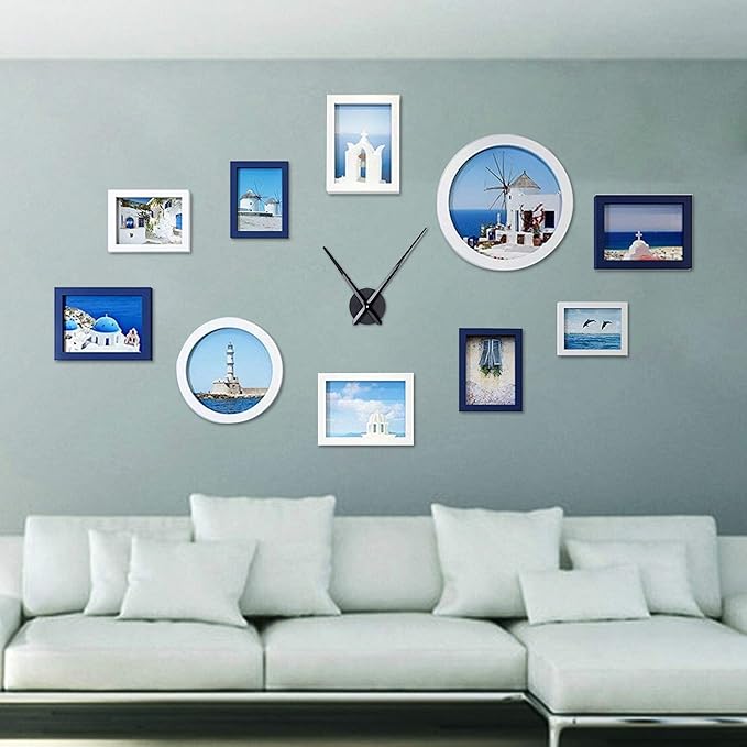 Lafocuse Reloj de Pared Silencioso 24 Pulgadas Kit DIY Manecillas y Motor miniatura 2