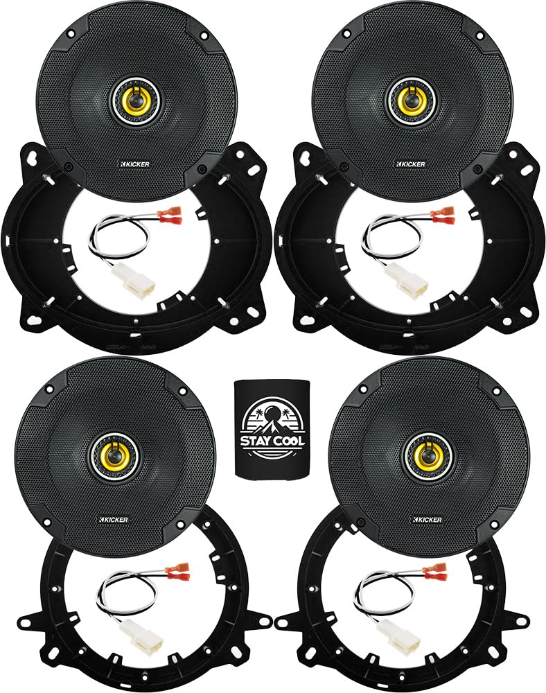 Amazon.com: KICKER Front and Rear Door 6.5 Speakers Kit for Subaru