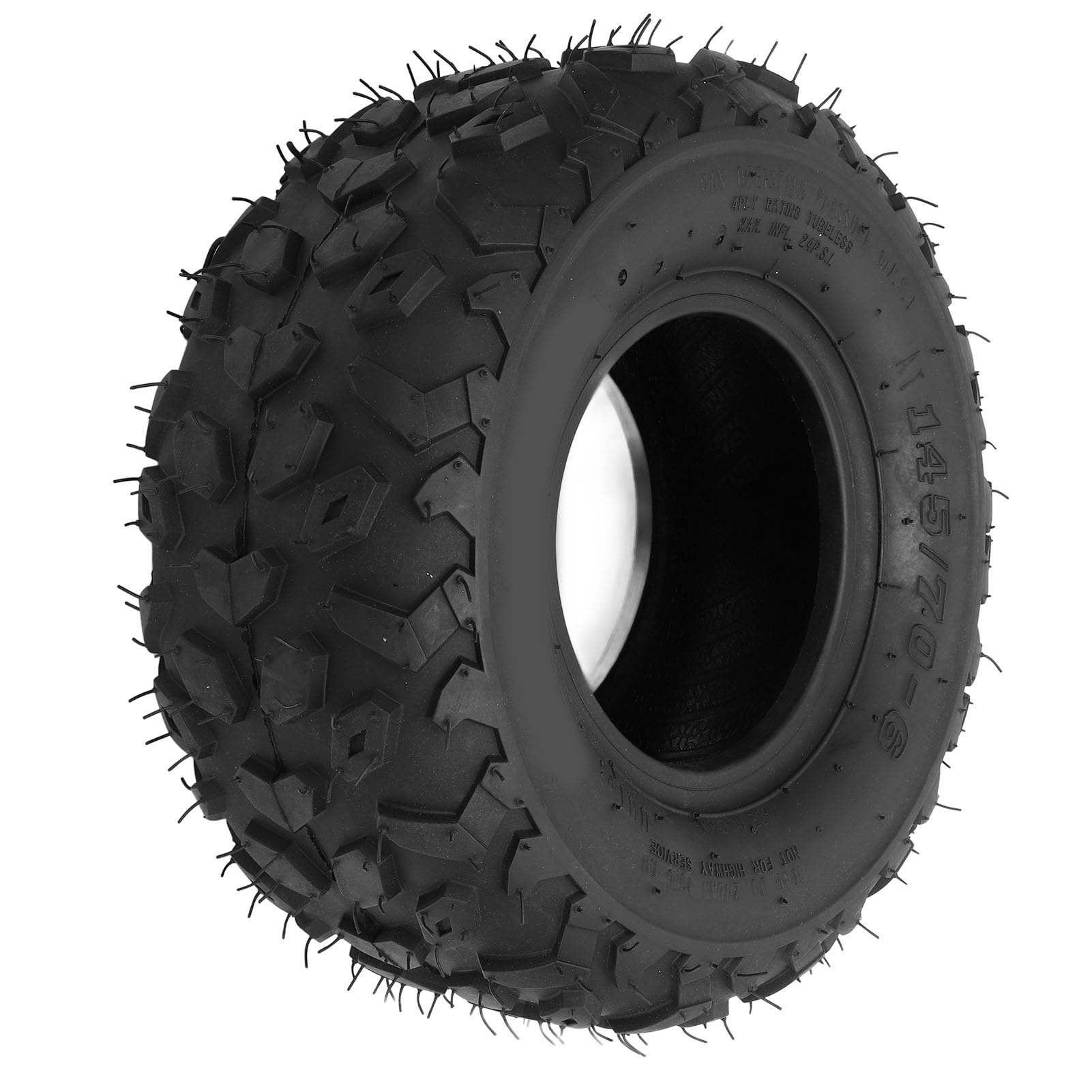 Pneu tubeless 145/70-6-perforation Pneu en caoutchouc épais antidérapant pour Gokart ATV UTV-adhérence améliorée et