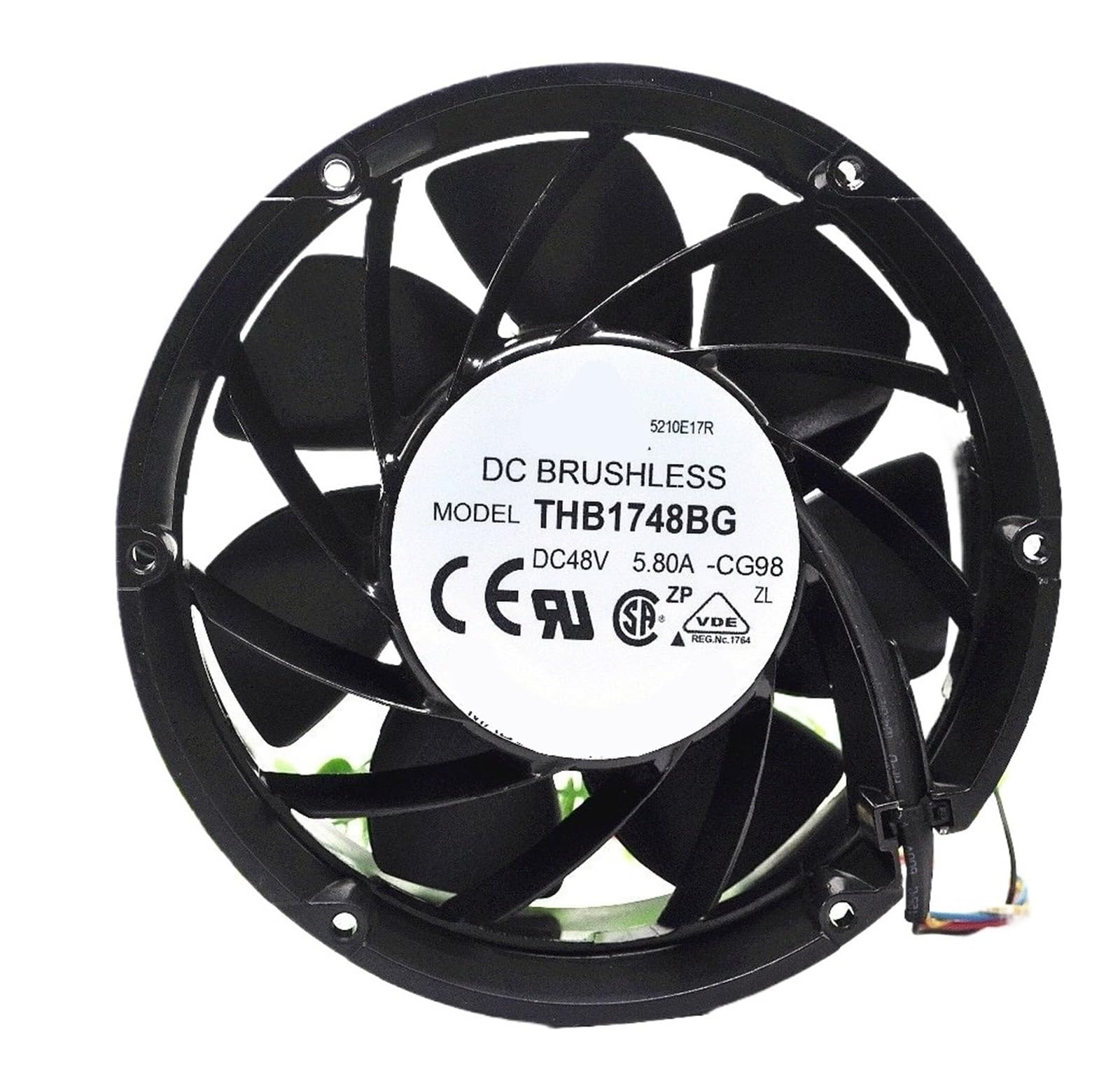 PEQYUACTE Cooling Fan THB1748BG DC 48V 5.80A 168W 17251 172x172x51mm 3-Wire 4-Wire(3-wires)