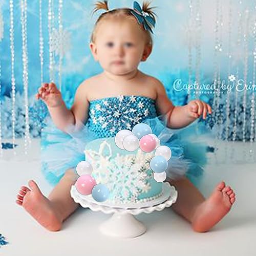 Miniatura 133 de Rsstarxi 30 piezas de bolas de burbujas para decoración de tartas, bolas de espuma, mini globo para cupcakes, decoración de bricolaje para baby Oro