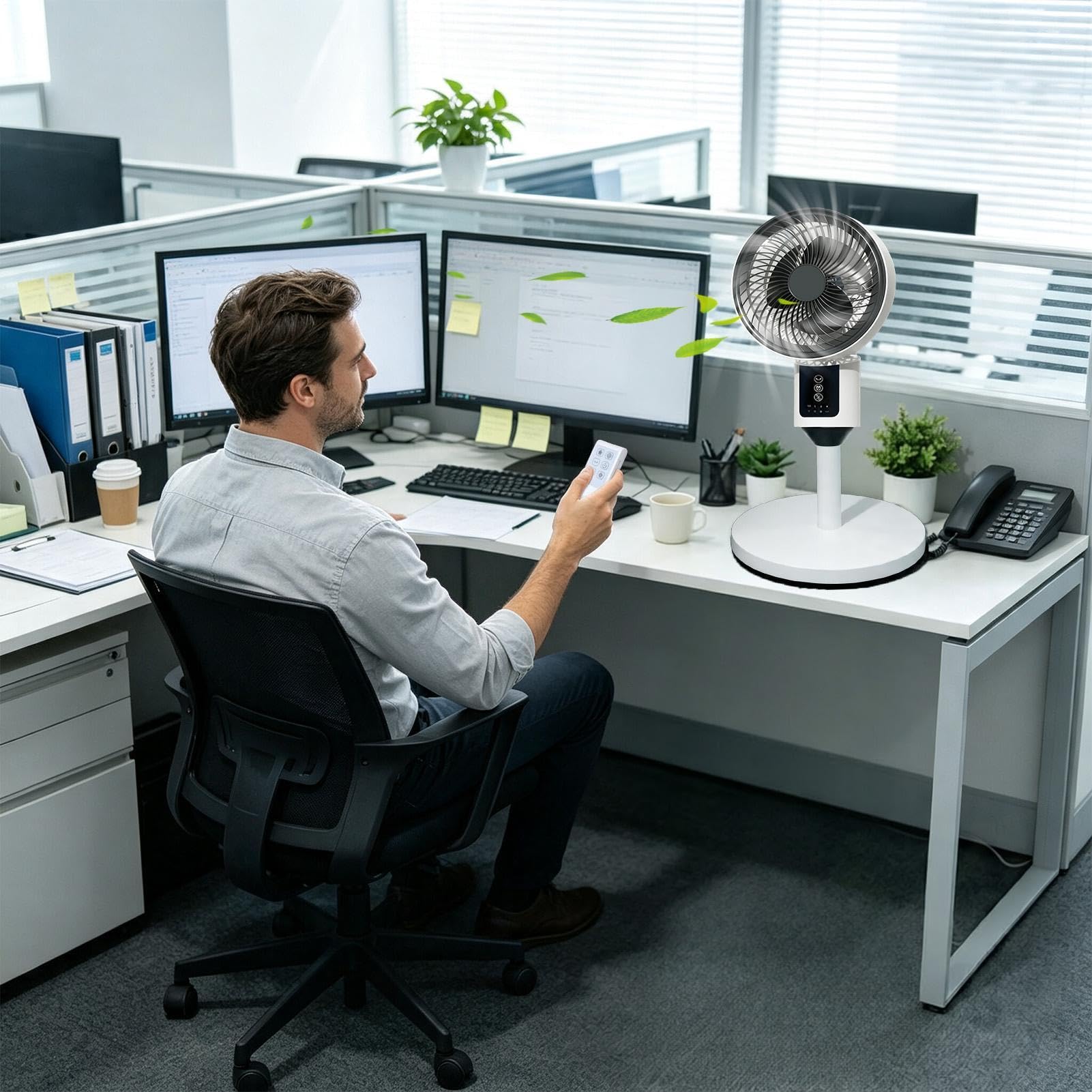 Ventilatore A Piantana Oscillante telecomando, timer, 3 velocità e altezza | Ventilatore A Piantana Per Camera Da per casa, ufficio, camera da , soggiorno, appartamento