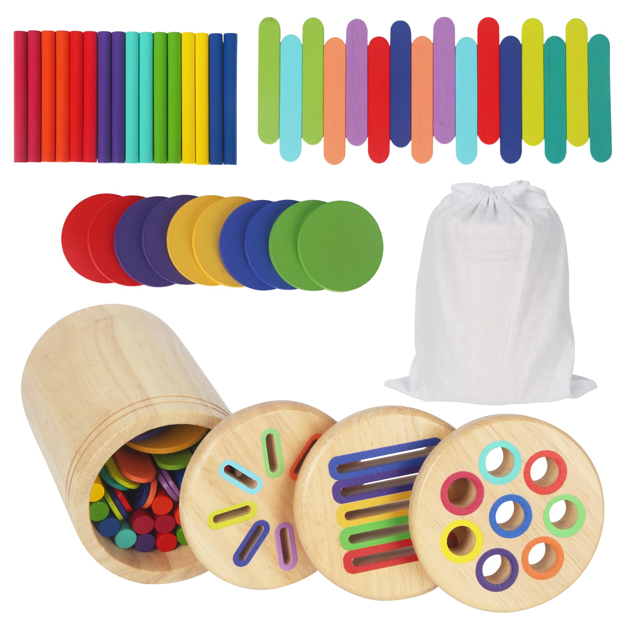 Achiyway Giochi ontessori 1 Anno, Giochi Educativi 1 2 3 4 5 Anni, Giochi agnetici in Legno