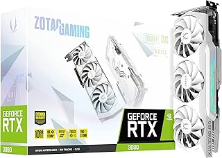 ZOTAC Gaming GeForce RTX™ 3080 Trinity OC White Edition LHR 10GB GDDR6X 320-bit 19 Gbps PCIE 4.0 Gaming Graphics Card, IceStorm 2.0 Advanced Cooling, Spectra 2.0 RGB Lighting, ZT-A30800K-10PLHR