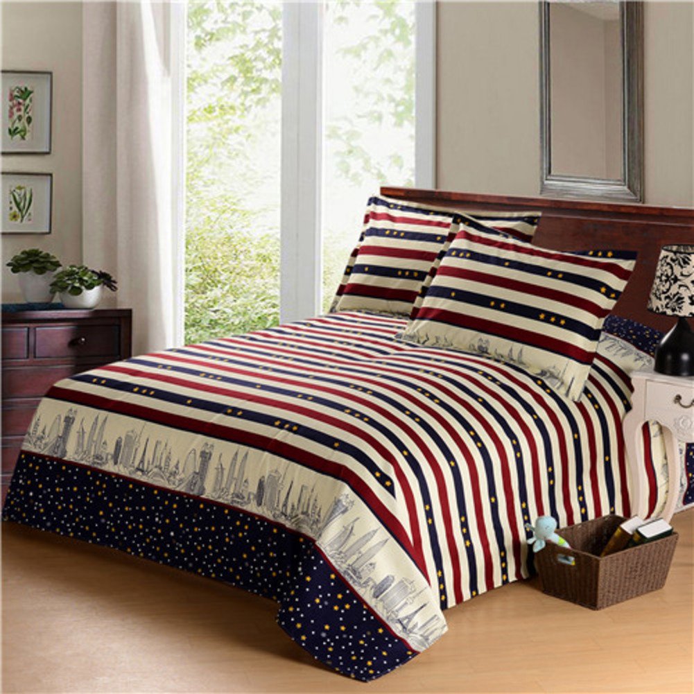 Feuilles cartoon imprimées sur textile 200x220cm style frais haut de gamme