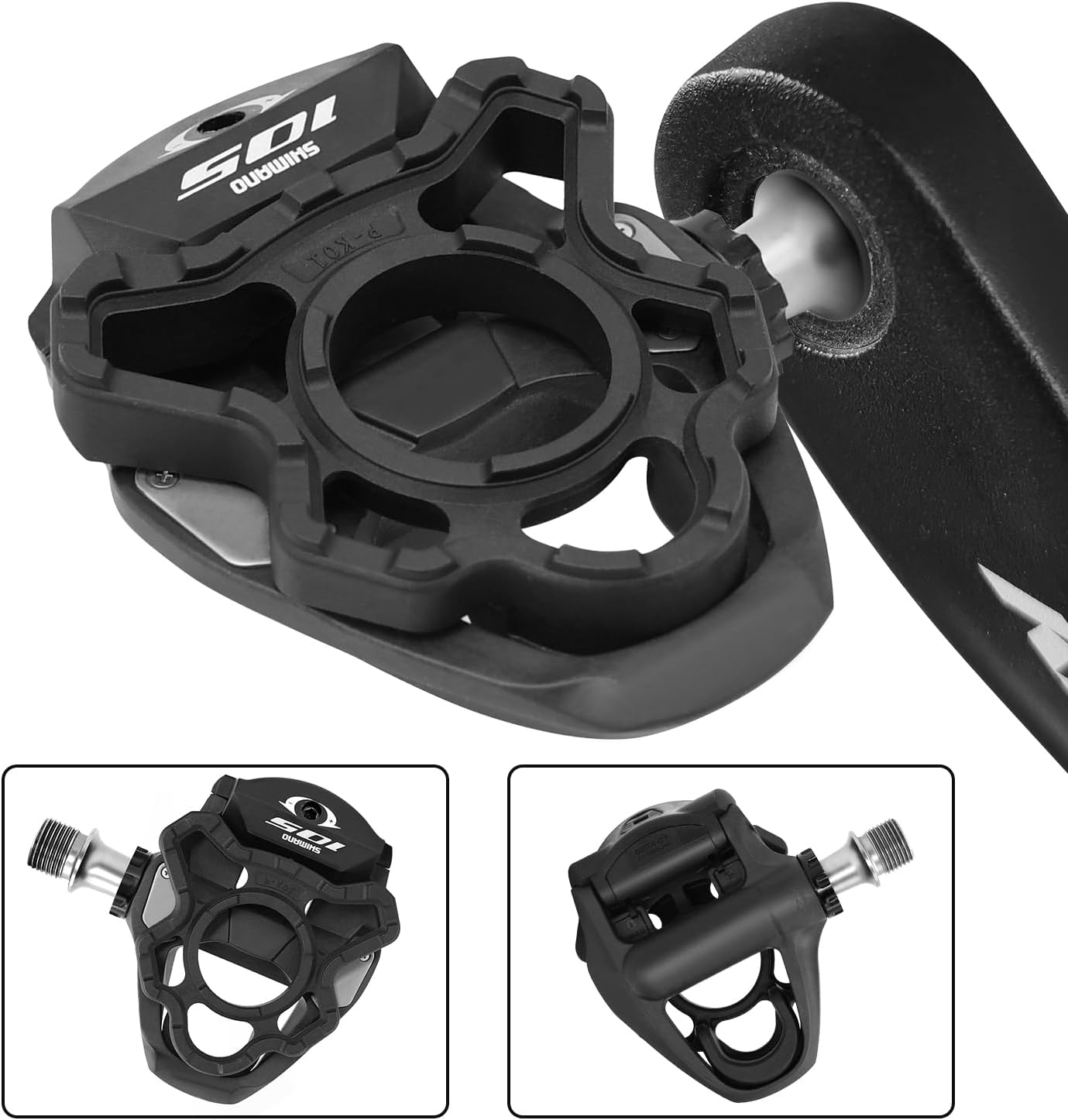 THINVIK Clipless Pedal Adapter, Universal Platform Pedal for Shimano SPD-SL System (Road Bike Only)