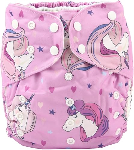 Miniatura 35 de Pañal de tela grande para niños de 2 a 7 años de edad, reutilizable, para bebés, niños pequeños (flor de melocotón) Peachblossom,gris, (Grey