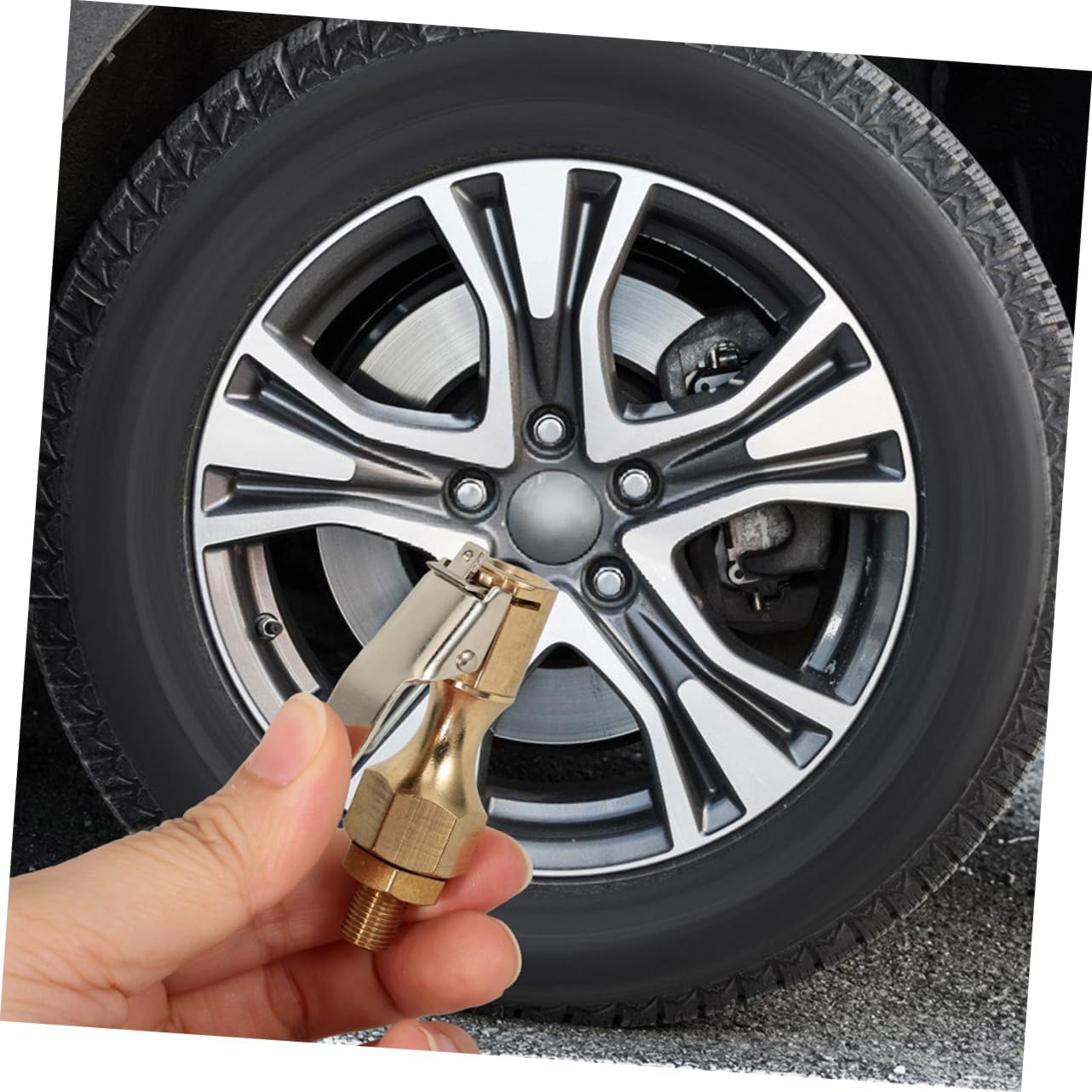 Gatuida 3pcs Tire Chuck Clip Air Chuck Quick Connect Tire Inflator Tool for Car Truck