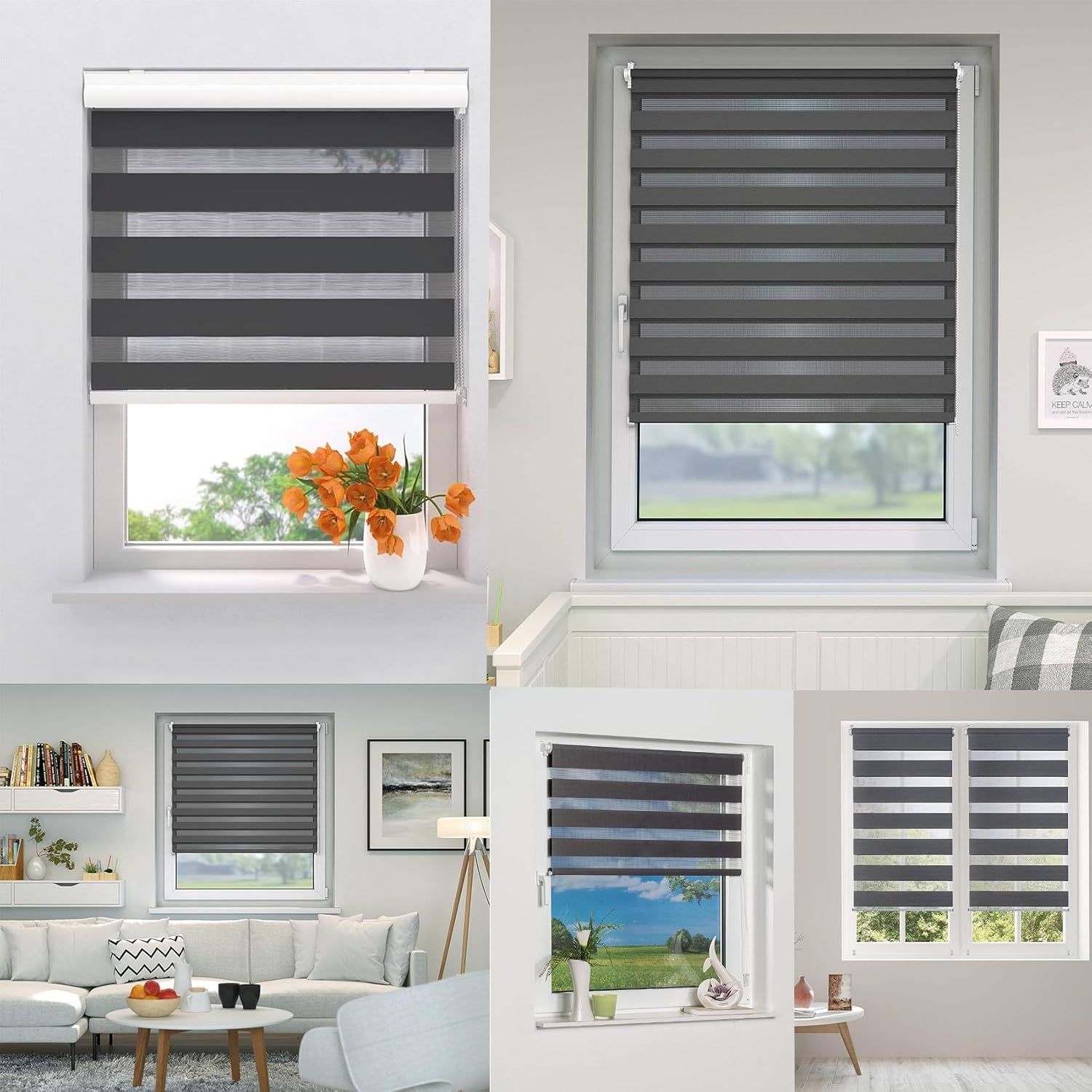 オーダーメイド ロールカーテン 30 x 280 cm 断熱 カスタマイズ可能 静音設計 速度調節可能 表裏同色 ブラインド カーテ