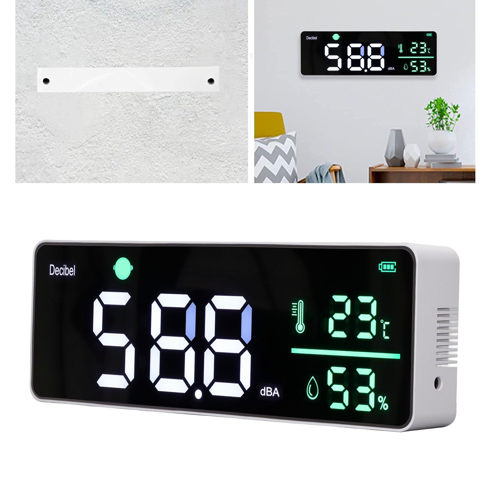 Generic Wall Hanging Sound Meter Decibel Meter Home Meters Sound Meter Sound Noise Meters