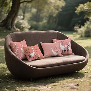 Cojines Exterior Impermeable Funda Cojin 60x60cm Grandes Lino Almohada Sofa 4 Piezas,Cuadrada Jardin Mueble Almohada Funda de,para Primavera Verano Patio Balcn Decor,con Cremallera Invisible ll247