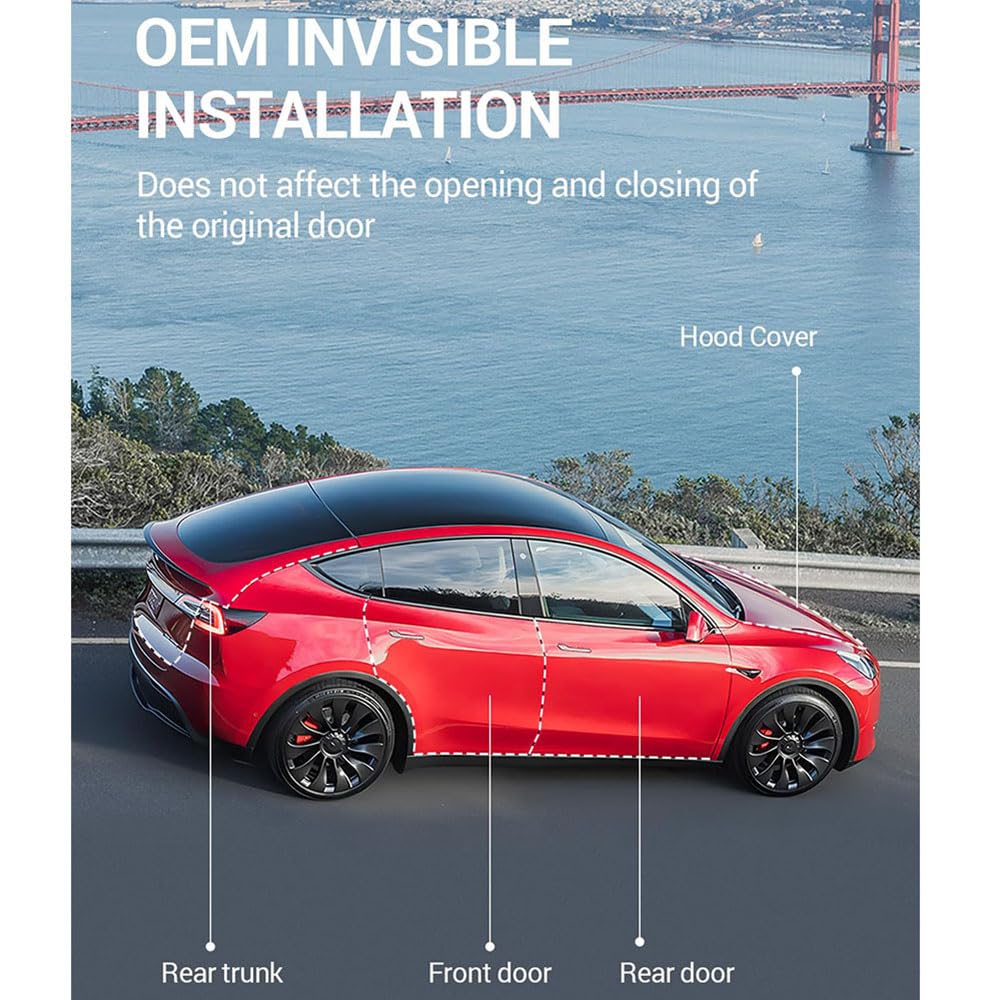 Kit di guarnizioni insonorizzate per portiera Auto per Tesla Model 3 Highland 2024 2025, Striscia di Guarnizione in Gomma per Correnti d'Aria Kit di riduzione del Rumore del Vento
