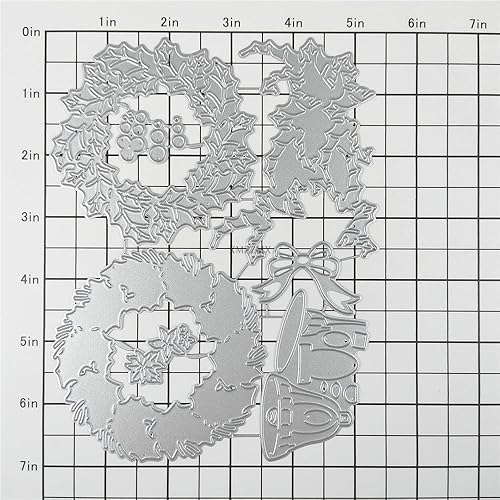 Miniatura 4 de Guirnalda de Navidad de sombra para hacer tarjetas, kit de troqueles de papel en relieve, suministros de bolsillos de almacenamiento, plantillas