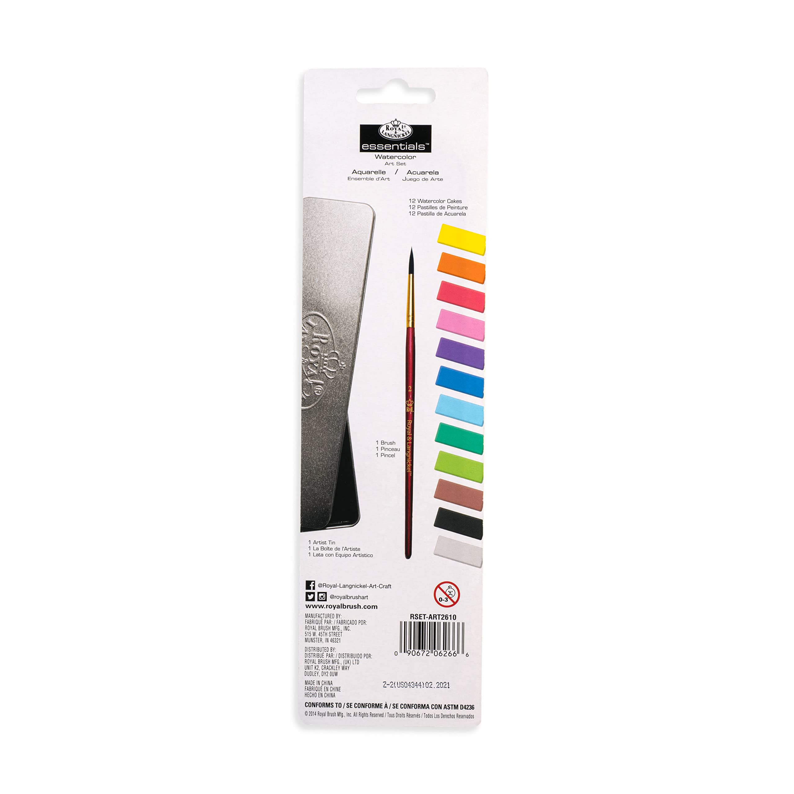 Royal & Langnickel Kunst-Set In Blechbox – Mit Pastellstiften, Softpastellkreide & Graphitstift