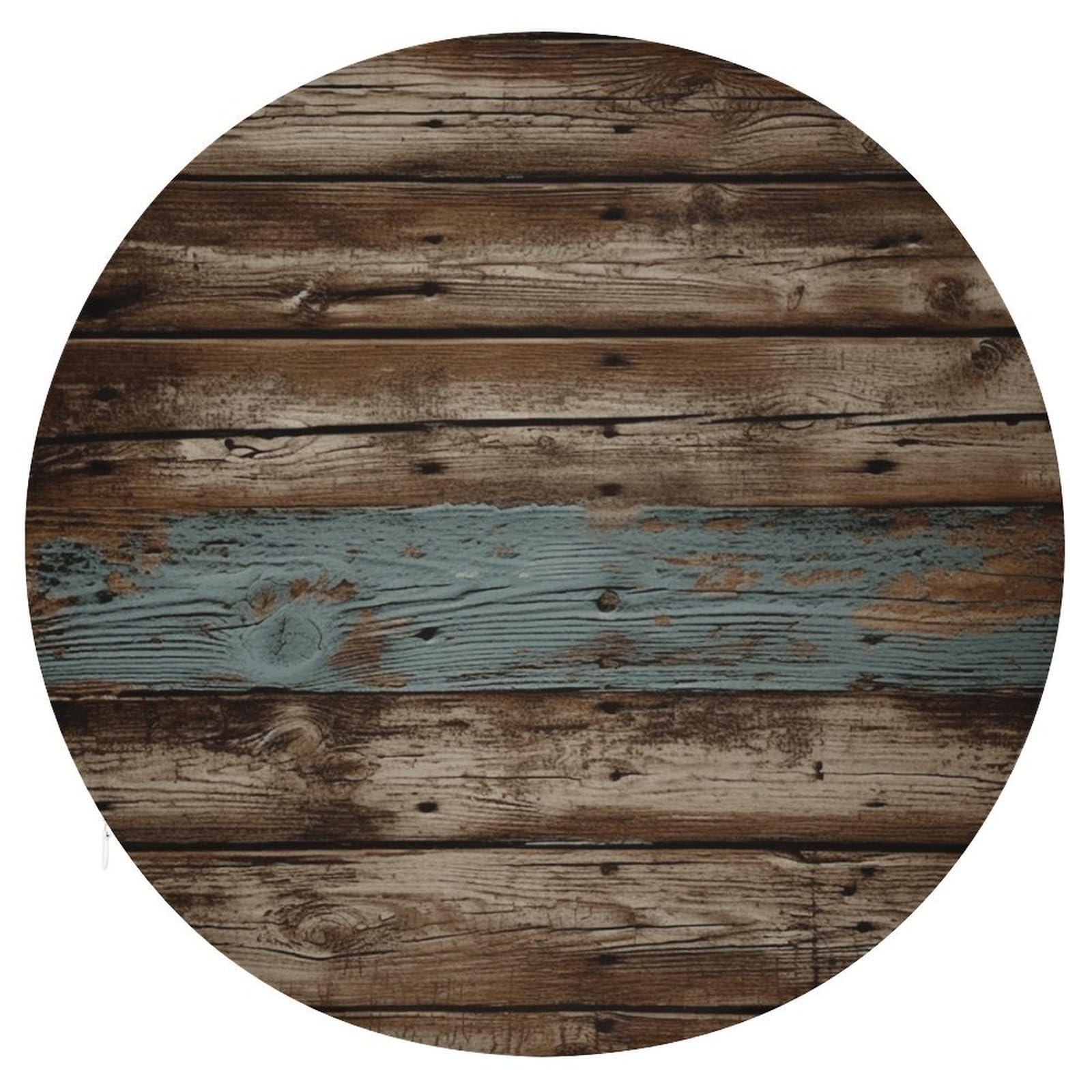 FekiLoot - Rustic Old Barn Wood Chair Cushion Round Memory Foam Soft Seat Cushion with Removable Cover, Fashion Decorative Cushion for Bedroom Sofa Kitchen