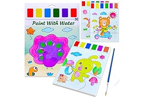 JZILU Watercolor Coloring Book for Kids: Unlock the Magic of Water-Activated Art!