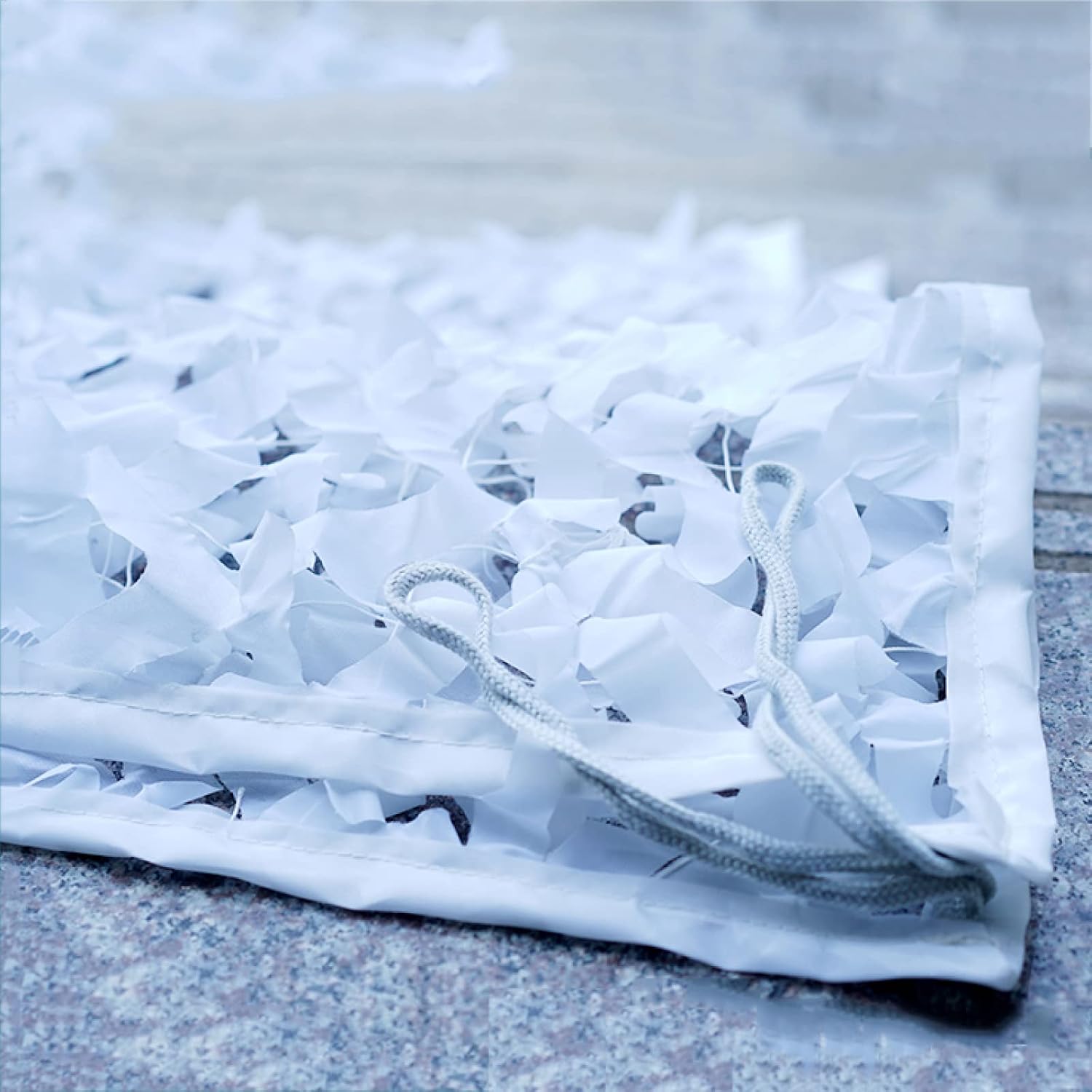 White camouflage net,reinforced camo net, camouflage shade netting,camouflage tent,for flowers and green plants, car shading, party decoration,garden cover,1.5x2m,4x6m,8x9m,White-1.5x6m(4.9x19.7ft)