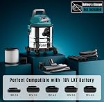 4 Gallon Cordless Shop Vac Compatible with Makita 18V Battery, Cordless Shop Vacuum Wet and Dry with 16 Kpa Strong Suction & Blower, Battery Powered Shop Vac for Car, Home and Garage (Tool Only)
