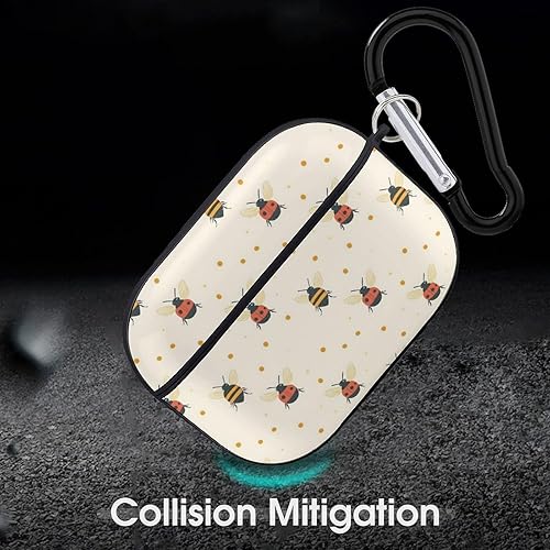 Miniatura 4 de Compatible with Airpods Pro 2nd Generation Case Cover - Cute Coccinellidae Print Compatible with Airpods Pro Case Cover with Carabiner