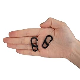 SWATOM Small Mini Carabiner Clip Tiny Spring Snap Hook Keychains Micro Carabiners for Paracord EDC Alloy Key Rings Outdoor Hiking Fishing Camping Backpack Accessories