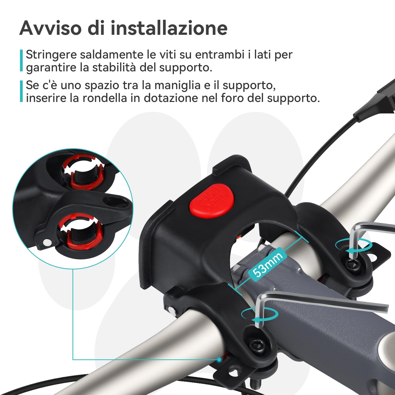 Cestino per Bicicletta per Cani fino a 4KG con Supporto Φ53mm, Zaino Multifunzione, Borsa a Tracolla e Seggiolino Auto con Finestre in Rete, Cuscino Impermeabile per Cuccioli