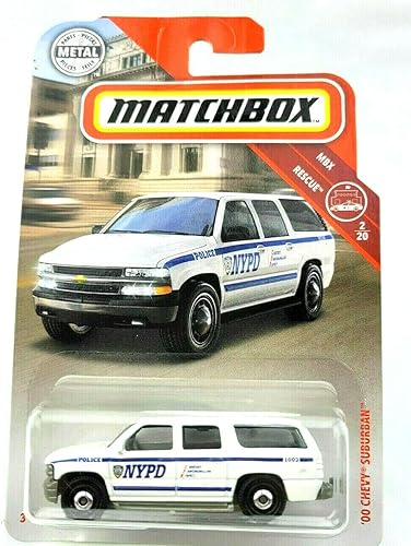 Matchbox Chevy Suburban '00 (blanco) - MBX Rescue 2/20