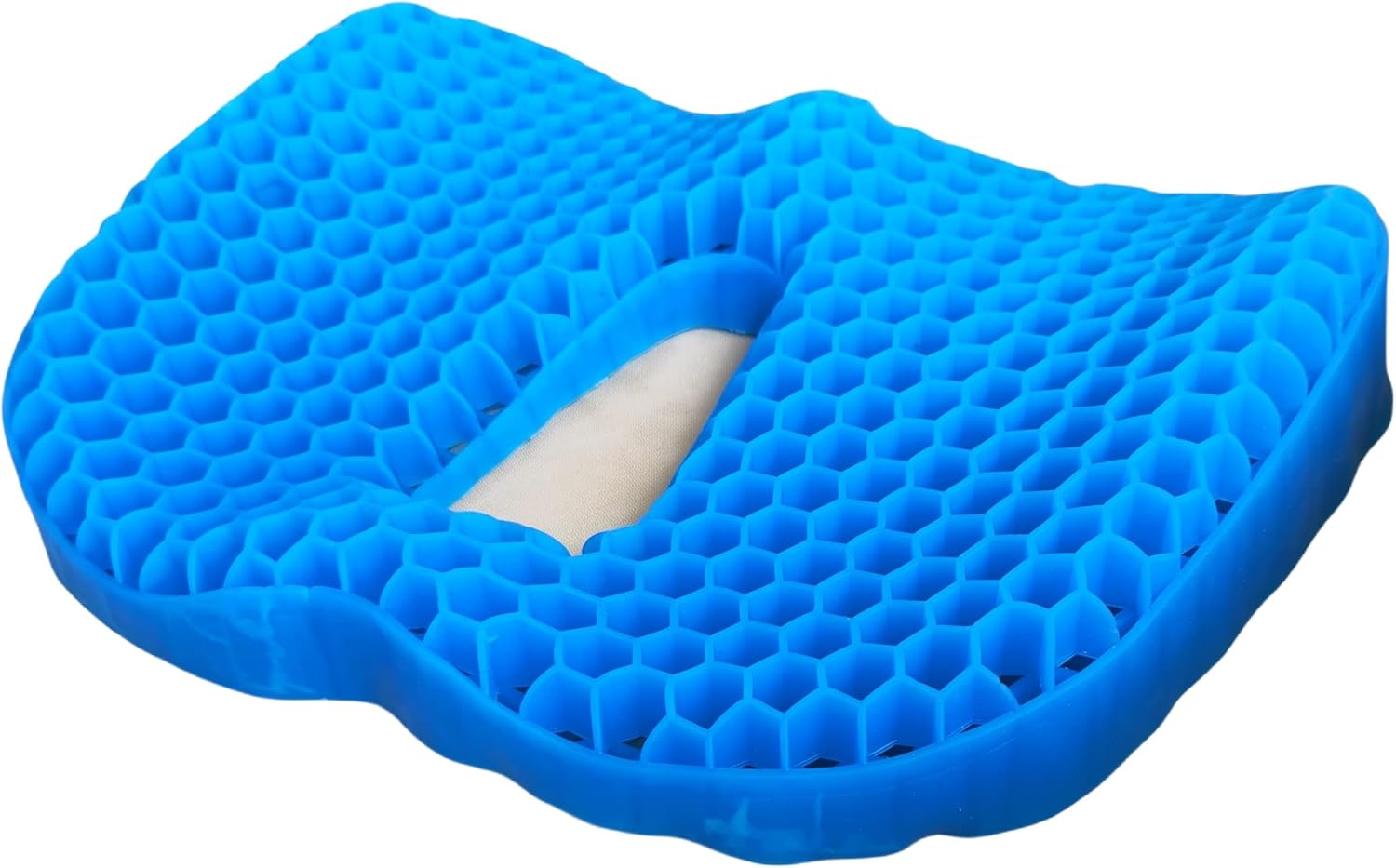 Seat Cushion – Orthopedic Memory Foam Coccyx Pad for Tailbone, Sciatica & Back Pain Relief, Non-Slip Washable Portable Pillow for Office Chair, Car, Stadium, Travel & Home Comfort (Blue)