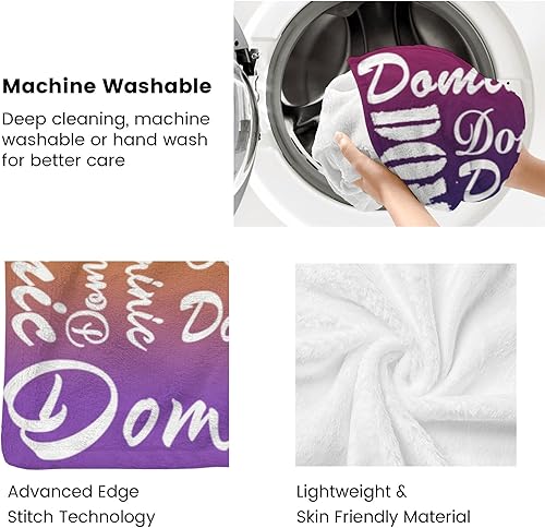 Miniatura 7 de Manta personalizada con texto, manta personalizada para adultos, niños (03, 30 x 40)