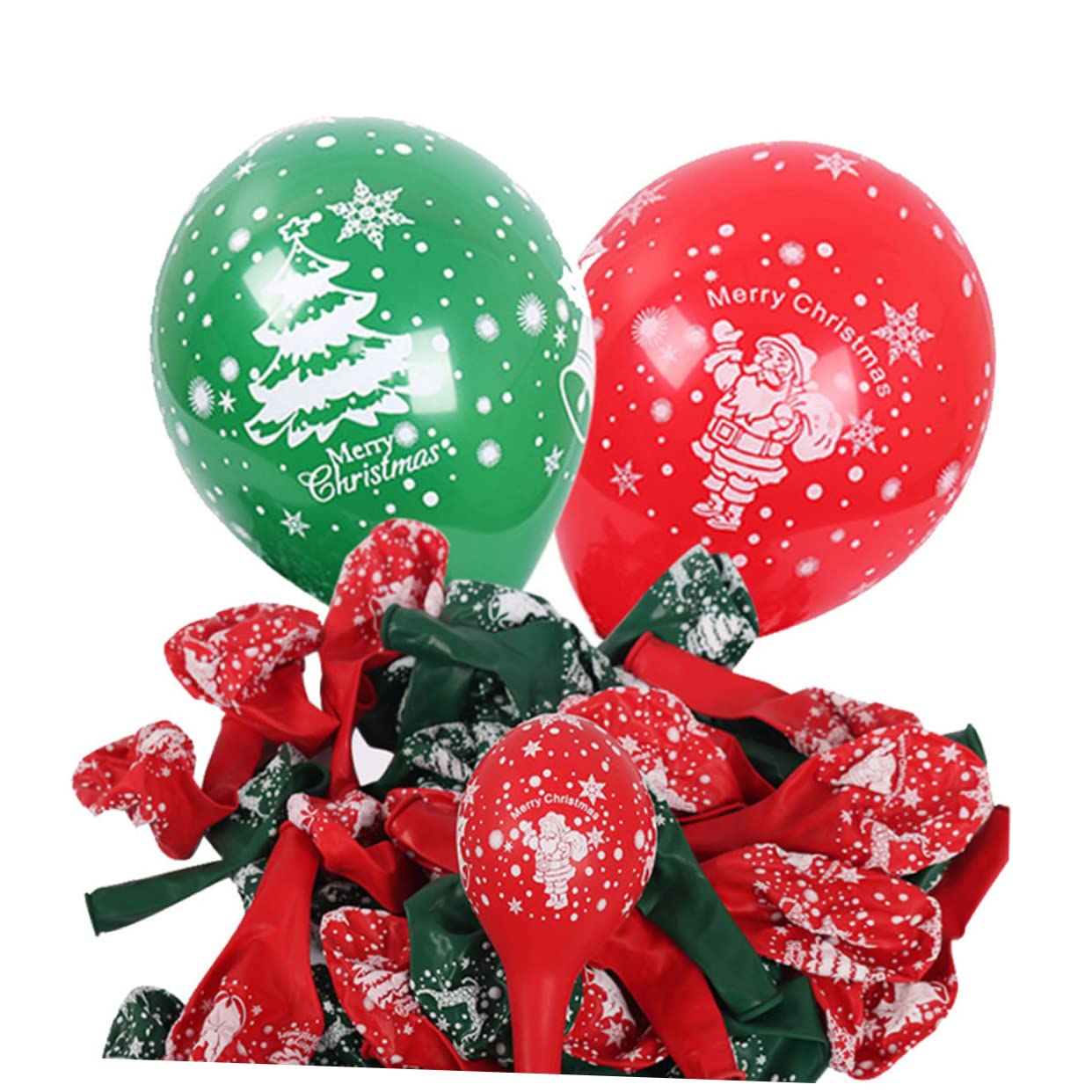 MAGICLULU 200 Pezzi10 palloncino decorativo natalizio palloncino decorativo per feste palloncini di buon natale decorazione Natale palloncini decorazioni feste Natale stampa festa
