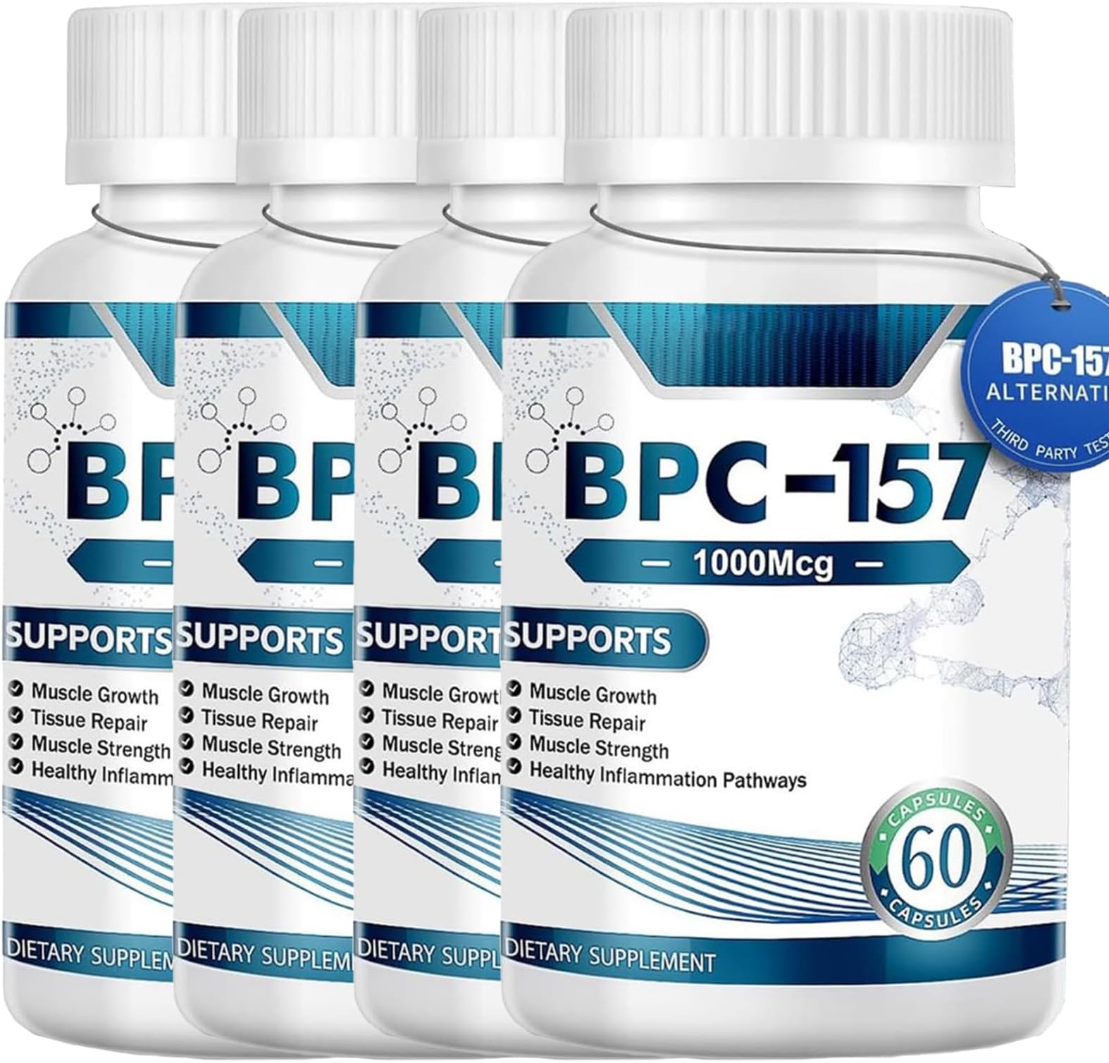 New 𝐁𝐏-𝟏𝟓9Capsules Pro-High Potency Supplement,New Upgrades Capsules,Gluten Free Supplement,1000 Mcg-60 Capsules