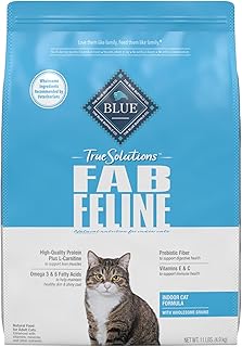 Blue Buffalo True Solutions Fab Feline Natural Indoor Adult Dry Cat Food, Chicken 11-lb