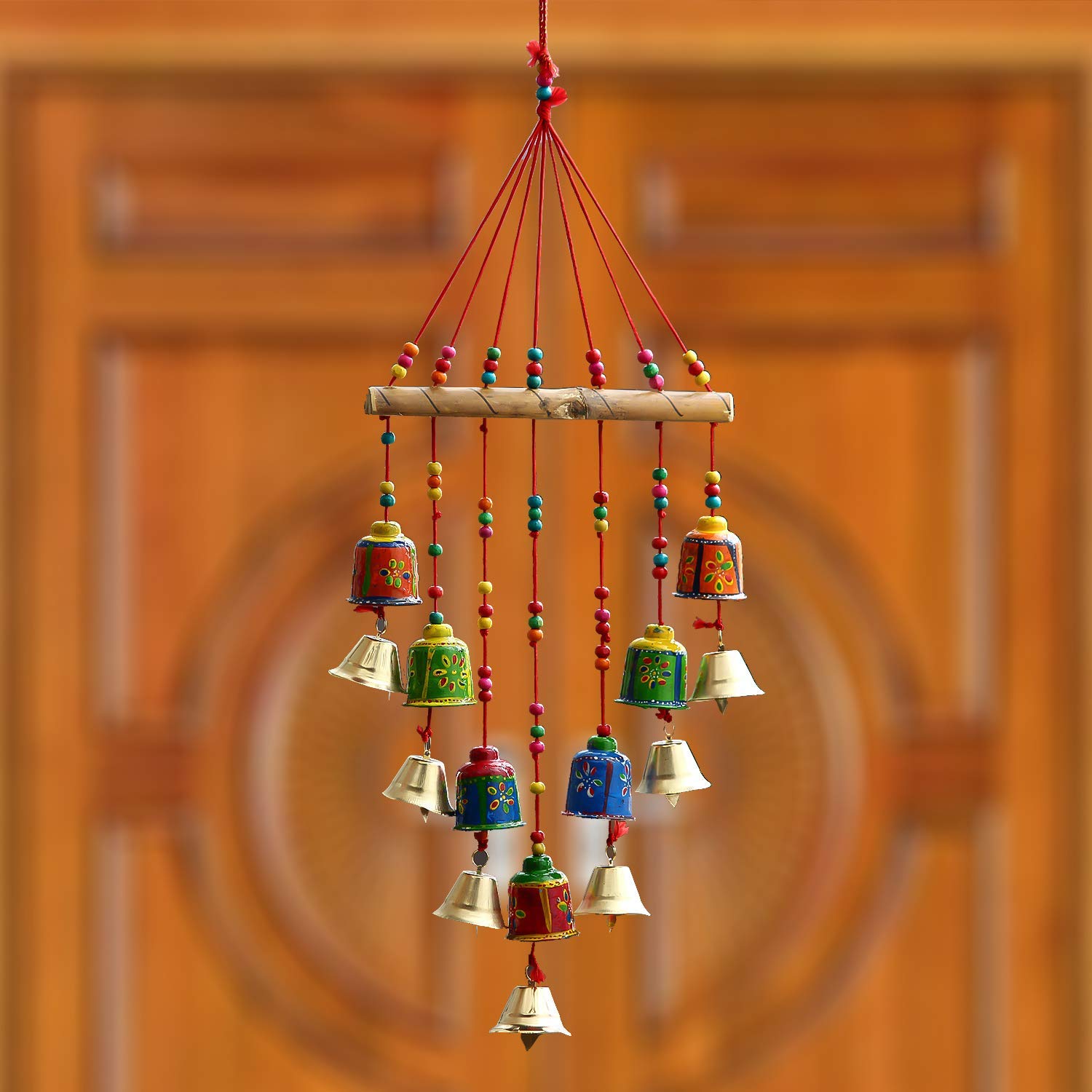 RR Crafts handicrafted Decorative Wall/Door/Window Hanging Bells Wind Chimes Showpiece for Home Decor, Wall Decor, Pooja Room Temple, Diwali Gift, Corporate Gift-image-16