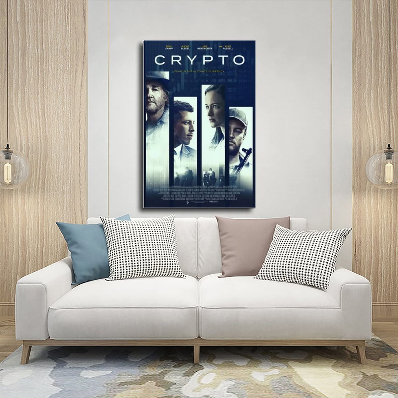 ETOMEY Affiche de film Crypto sur toile pour décoration murale pour salon,  chambre à coucher, style sans cadre, 20 x 30 cm : Amazon.fr: Cuisine et  Maison