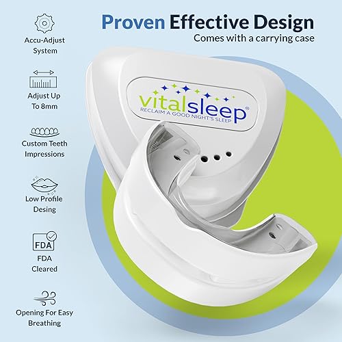 Miniatura 2 de VitalSleep - Boquilla antidesgarro posicionamiento de mandíbula ajustable personalizado fabricada en Estados Unidos y solución de ronquidos